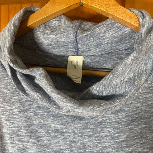 Free People We The Free Heathered Gray Free Summer Thing Cowl Neck Tank Top - Picture 3 of 8